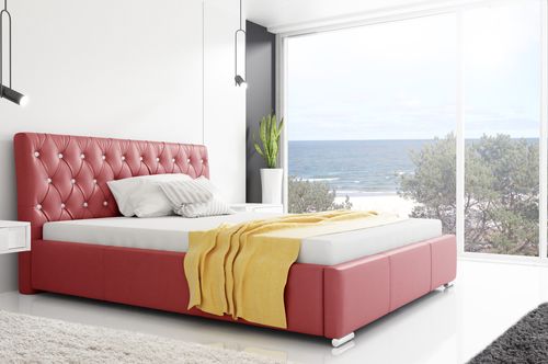 Łóżko tapicerowane z pojemnikiem na pościel Retro 160x200 na Arena.pl