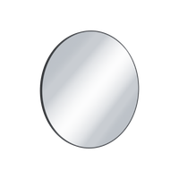 Virro lustro łazienkowe 60 cm okrągłe, czarny mat