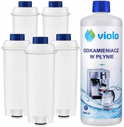 5 FILTR do ekspresu DELONGHI ECAM DINAMICA ODKAMIENIACZ 1000 ml na Arena.pl