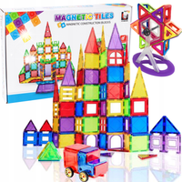 KLOCKI MAGNETYCZNE 3D Układanka Edukacyjna 106 elementów