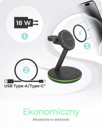 Ladowarka ICY BOX Ładowarka indukcyjna 3w1 na Arena.pl
