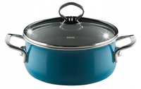 RIESS Garnek z pokrywą 4,0l 24cm Aqua Riess EMALIA KWARCOWA AUSTRIA