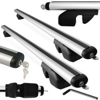 Uniwersalny bagażnik bazowy na relingi standardowe AMOS NOWY Belki Aluminiowe 140cm