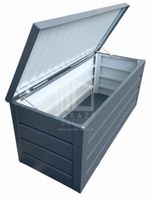 Skrzynia ogrodowa metalowa kufer 150x60x70cm  antracyt ID524