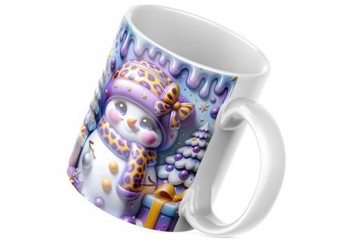 Świąteczny Kubek 3D Bałwanek - Idealny Na Prezent - NOWOŚĆ - HIT Bałwanek na Arena.pl