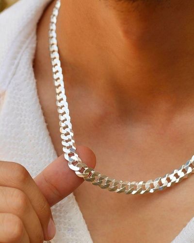 Srebrny Łańcuszek Męski SREBRO pr.925 WŁOSKI 5mm Łańcuch Diamentowany na Arena.pl