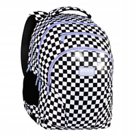 BackUP Plecak szkolny Szachownica F fiolet unisex W94F Derform