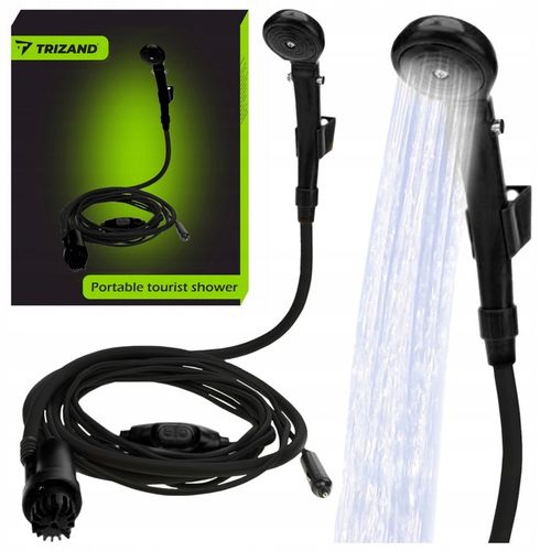 Prysznic TURYSTYCZNY Kempingowy pod Namiot Przenośny Pompka Elektryczna 12V na Arena.pl