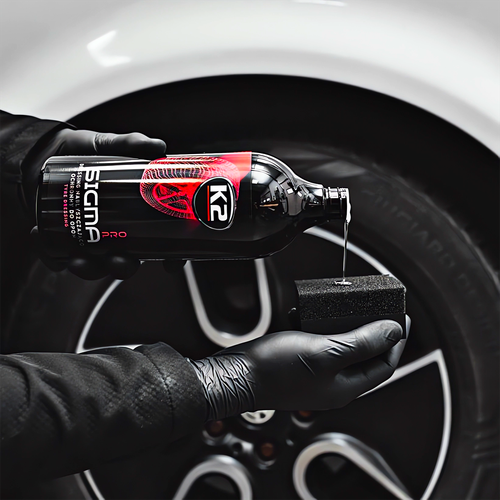 K2 ZESTAW DO KÓŁ OPON PŁYN DO MYCIA FELG DRESSING OPON SZCZOTKA APLIKATOR na Arena.pl