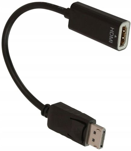 Konwerter DisplayPort do HDMI LINDY czarny na Arena.pl