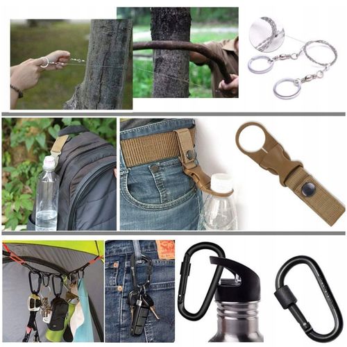 Torebka Saszetka Pas Mocny Parciany 120 cm Survival Kit Rękawice r. XL na Arena.pl