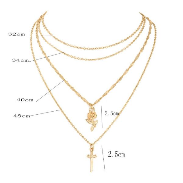 Naszyjnik Delikatny Multi N748 zdjęcie 2