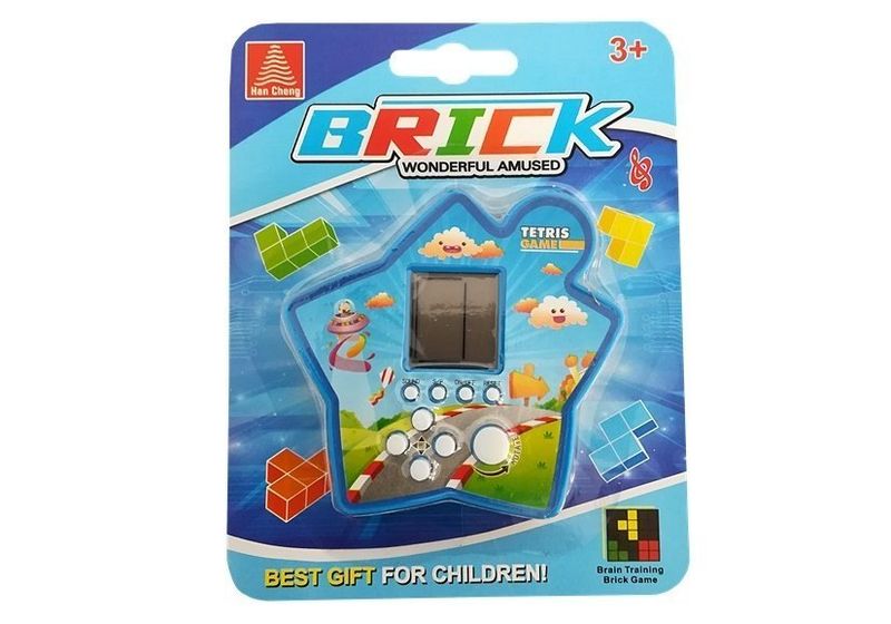 Gra Elektroniczna Kieszonkowa Brick Niebieska zdjęcie 2