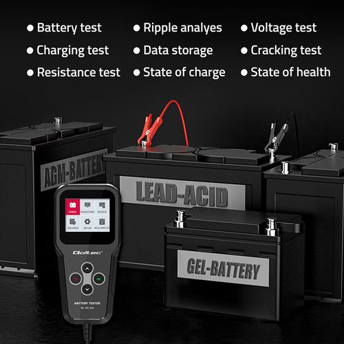 Cyfrowy analyzer tester akumulatora 3w1 z LCD 6V 12V 24V 30Ah-200Ah na Arena.pl