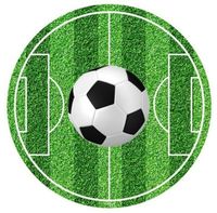 Opłatek na tort Urodziny Piłka Nożna Bramka Gol Klub Boisko Stadion