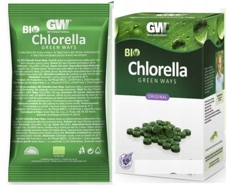 Bio Chlorella Pyrenoidosa GREEN WAYS tabletki 440 szt. 110 g 1 saszetka na Arena.pl