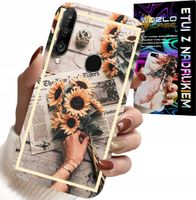 ETUI DO HUAWEI P30 LITE - KWIATISTY WZÓR SŁONECZNIK SŁONECZNIKI