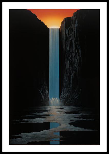 Plakat 40x60cm Wodospad Światła zdjęcie 3