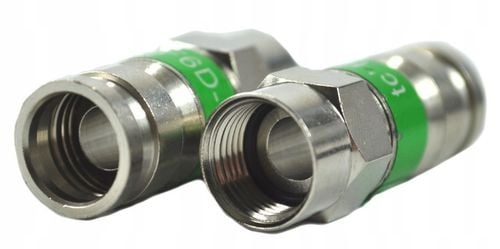 10 sztuk Wtyk Kompresyjny Złączki F 113 na Przewód Kabel TRISHIELD na Arena.pl