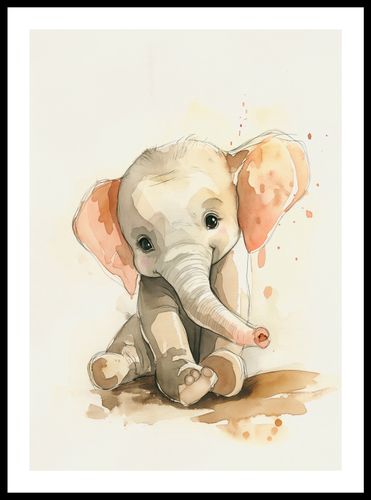 Plakat 42x59,4cm Siwy Słonik na Arena.pl