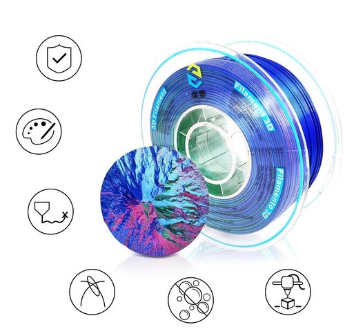 Filament do Drukarki 3D PLA Silk Jedwabny Trójkolorowy 1.75mm 1kg na Arena.pl