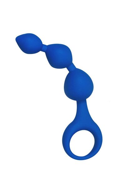 Plug/kulki-Dildo Silic. Triball. Amuse-G. Blue zdjęcie 3