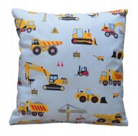 Poszewka poduszka bawełna koparka betoniarka bob