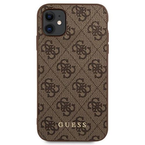 Guess GUHCN61G4GFBR iPhone 11 / Xr 6,1" brązowy/brown hard case na Arena.pl