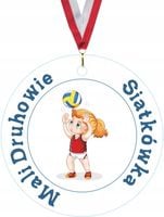 MEDAL Z PLEXI 5 cm nadruk UV siatkówka mali druhowie dla dzieci odznaka
