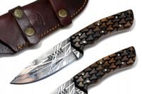 NÓŻ MYŚLIWSKI BUSHCRAFT taktyczny wojsko Scrimshaw