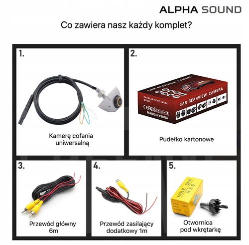 UNIWERSALNA KAMERA COFANIA REGULACJA 6mm AHD720 i CCD (NTSC) na Arena.pl