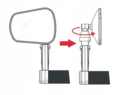 Lusterko rowerowe AJS Comfort Plus ,składane na Arena.pl
