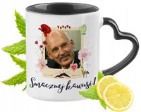 Korwin Nowa Nadzieja Kubek Czarny Z Uszkiem W Kształcie Serca Na Prezent