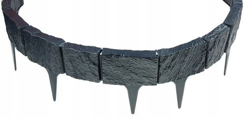 390 cm Piękna PALISADA OGRODOWA Szeroki Rant STEIN Kamień Łupany na Arena.pl