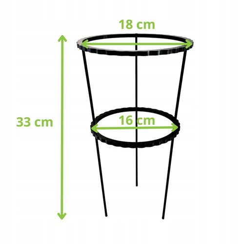 Podpórki do roślin kwiatów podpora pierścieniowa podpórka RINGS S33cm 16/18 na Arena.pl