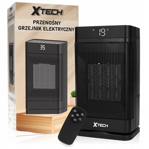 TERMOWENTYLATOR PRZENOŚNY GRZEJNIK FARELKA DO POKOJU Z PILOTEM 1500 W na Arena.pl