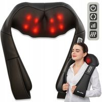 MASAŻER SHIATSU PODUSZKA MASUJĄCA DO KARKU PLECÓW RAMION NÓG CIAŁA GRZANIE