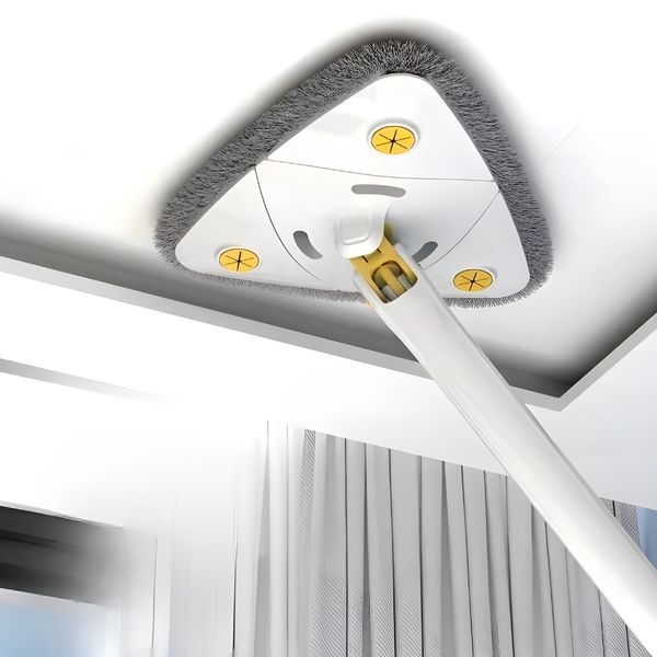 Obrotowy mop płaski trójkątny biały zdjęcie 11