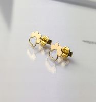 Złote kolczyki łapki - pr.585