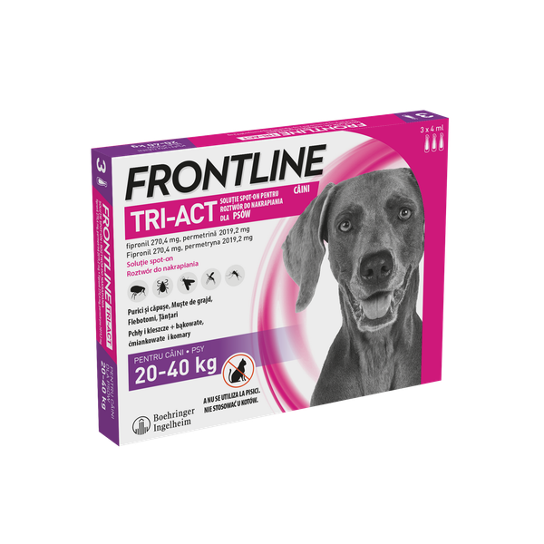 FRONTLINE Tri-Act Dla Psów 3x4ml zdjęcie 1