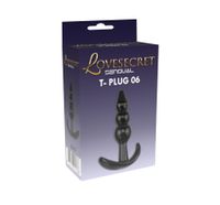 korek analny lovesecret t plug 06 czarny 9 cm