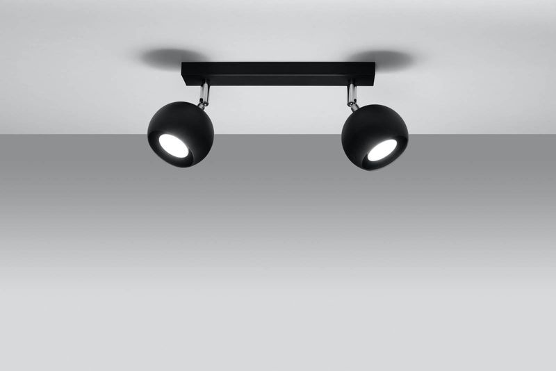 Spot LAMPA sufitowa SL.0444 regulowana OPRAWA listwa kule balls czarne zdjęcie 4