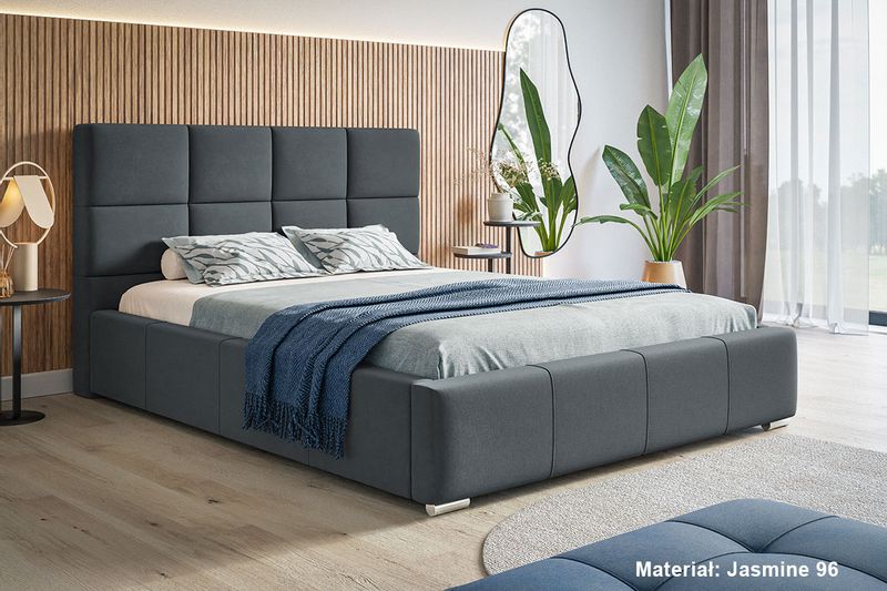 Łóżko tapicerowane LUX 7 180x200 ze Stelażem i pojemnikiem zdjęcie 4