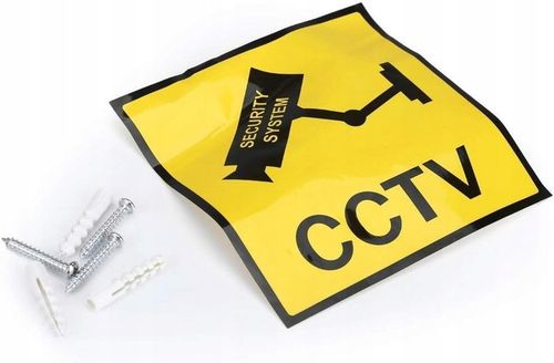 KAMERA ATRAPA IR LED MONITORING KAMERA ZEWNĘTRZNA ŚCIENNA Z DIODĄ MIGAJĄCA na Arena.pl