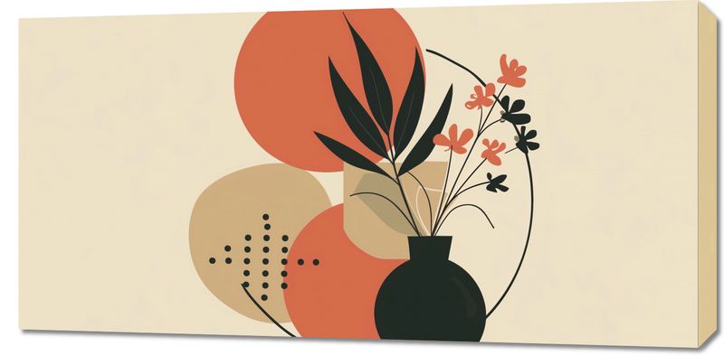 Obraz 100x50cm Wazon z Kwiatami zdjęcie 1