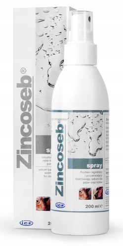 ZINCOSEB SPRAY 200 ML GEULINCX na problemy skórne psa kota na Arena.pl