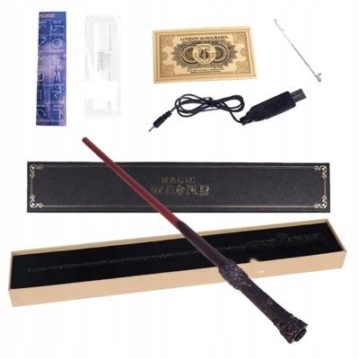 STRZELAJĄCA RÓŻDŻKA HARRY POTTER OGIEŃ MAGICZNY PAPIER zdjęcie 1