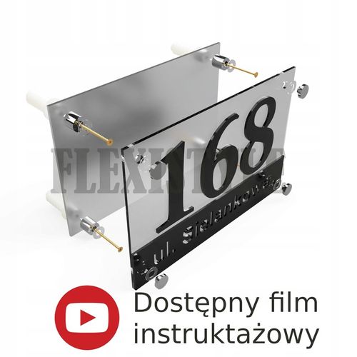 Tabliczka tablica adresowa numerem domu na dom 3d na Arena.pl