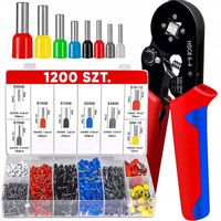 Zaciskarka Praska do Tulejek Konektorów Końcówek Kabli Przewodów 1200szt.