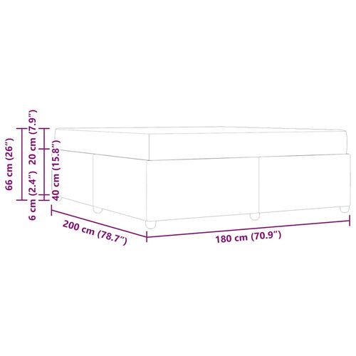 Ramka łóżka z materacem Jasnoszary 180 x 200 cm tkanina na Arena.pl